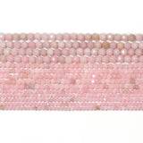 Natural Pink Opal Stone Beads Faceted 2mm 3mm 4mm Round Loose Beads