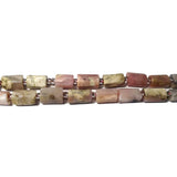 Pink Opal Stone Beads Faceted Cylinder Spacer Beads