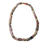 Pink Opal Stone Beads Faceted Cylinder Spacer Beads