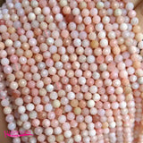 Pink Opal Stone Small Beads 2/3/4mm Round Shape DIY Jewelry wk345