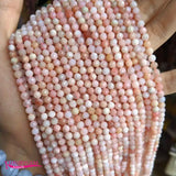 Pink Opal Stone Small Beads 2/3/4mm Round Shape DIY Jewelry wk345