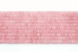 Pink Quartz Spacer Beads Strand 5 by 8 MM for Jewelry Making