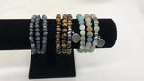 Natural Pink Quartz Stone Bracelets Beaded Yoga Bracelets