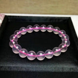 Pink Rose Quartz Round Beads Bracelet Mozambique Crystal 10mm 9mm 8mm 7mm