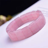 Rose Quartz Madagascar Bracelet Lucky Crystal Bangle Jewelry