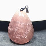 Pink Rose Quartz Pendant Reiki Beauty Love Gift Beads Madagascar Crystal