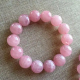 Rose Quartz Women Bracelet - Madagascar Stretch Round Beads Jewelry