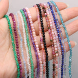 Natural Pink Tourmaline Beads Faceted Round Beads 2-3mm