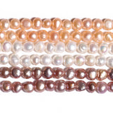 Pink Purple Freshwater Pearl Beads High Potato Shape Punch Loose Pearls