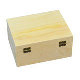 Natural Wood Jewelry Box with Mirror Tray