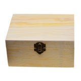 Natural Wood Jewelry Box with Mirror Tray