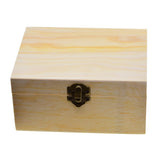 Natural Wood Jewelry Box with Mirror Tray