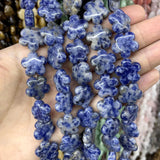 Plum Blossom Agate Amazonite Jade Quartz Gem Beads for Jewelry Making