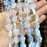 Plum Blossom Agate Amazonite Jade Quartz Gem Beads for Jewelry Making