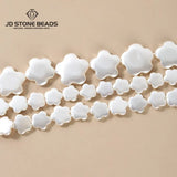 Plum Flower Shell Beads Mother Of Pearl Loose Spacer For Jewelry Making