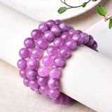 Plum Tourmaline Bracelet Natural Healing Quartz Women Jewelry Gift