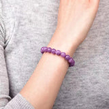 Plum Tourmaline Bracelet Natural Healing Quartz Women Jewelry Gift