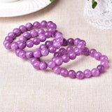 Plum Tourmaline Bracelet Natural Healing Quartz Women Jewelry Gift