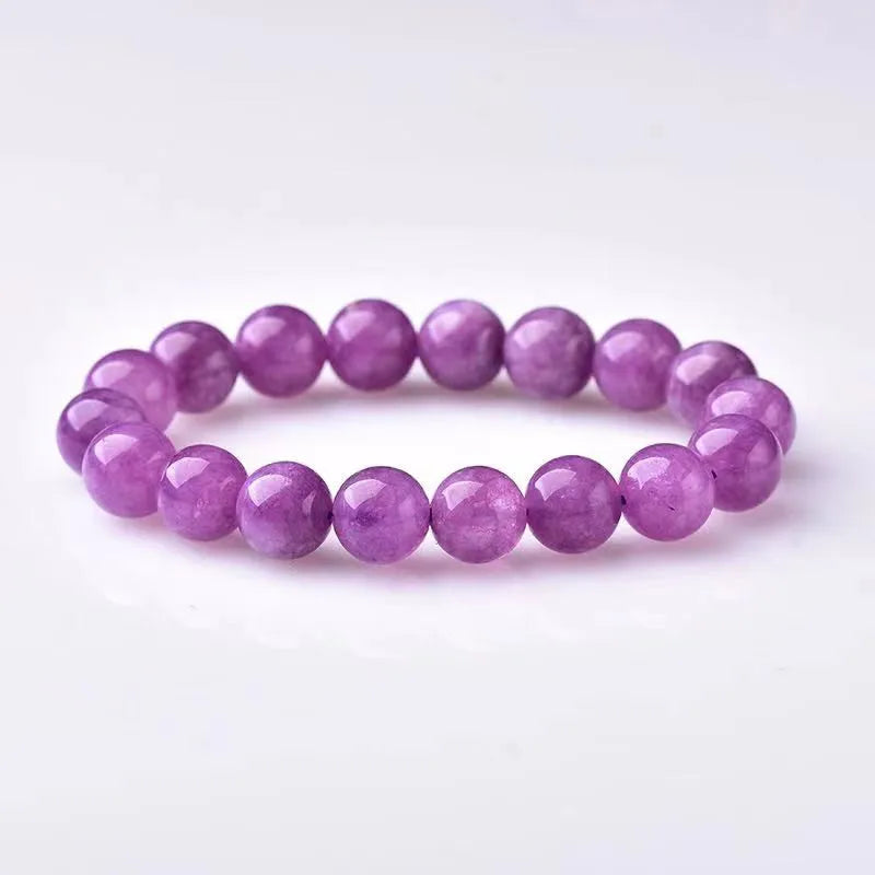 Plum Tourmaline Bracelet Natural Healing Quartz Women Jewelry Gift