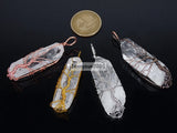 Natural Crystal Quartz Reiki Chakra Tree of Life Wire Wraped 5Pcs