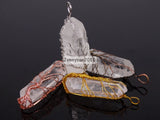 Natural Crystal Quartz Reiki Chakra Tree of Life Wire Wraped 5Pcs
