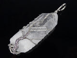 Natural Crystal Quartz Reiki Chakra Tree of Life Wire Wraped 5Pcs