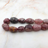 Polished Faceted Red Strawberry Stone Top Quartz Druzy Irregular Quartz Nugget