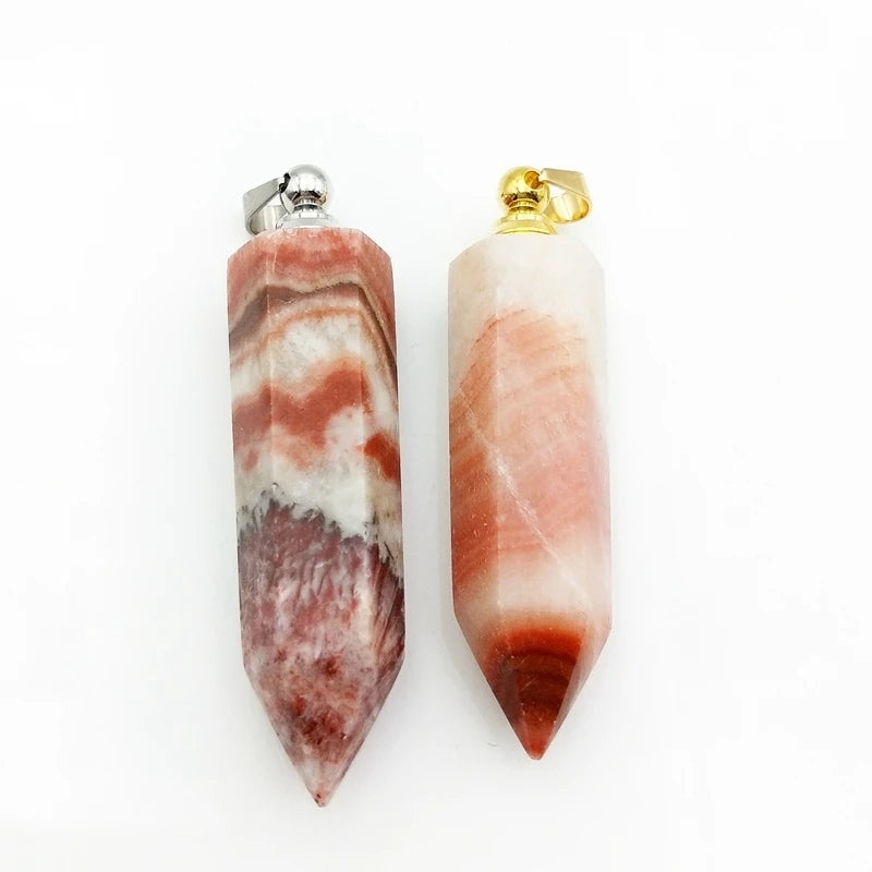 Pork Stone Perfume Bottle Pendant Essential Oil Diffuser Necklace Jewelry