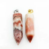 Pork Stone Perfume Bottle Pendant Essential Oil Diffuser Necklace Jewelry
