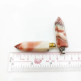 Pork Stone Perfume Bottle Pendant Essential Oil Diffuser Necklace Jewelry