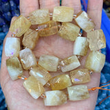 Prehnite Amazonite Citrine Stone Beads 15'' DIY Loose Beads for Jewelry Making