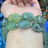 Prehnite Amazonite Citrine Stone Beads 15'' DIY Loose Beads for Jewelry Making