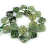 Prehnite Amethyst Phoenix Stone Bead 15'' DIY Clover Beads