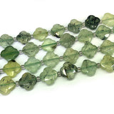 Prehnite Amethyst Phoenix Stone Bead 15'' DIY Clover Beads