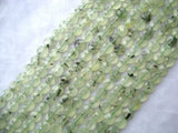 Natural Prehnite Faceted Flat Coin Round Beads Jewelry Making