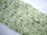 Natural Prehnite Faceted Flat Coin Round Beads Jewelry Making