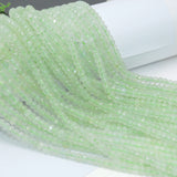 Prehnite Faceted Rondelle Beads 4x5.5mm
