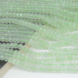 Prehnite Faceted Rondelle Beads 4x5.5mm