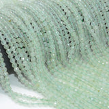 Natural Prehnite Faceted Round Beads 4.2mm