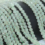 Natural Prehnite Faceted Round Beads 4.2mm