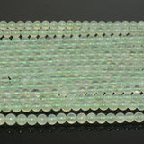 6mm Natural Prehnite Round Beads