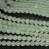 6mm Natural Prehnite Round Beads