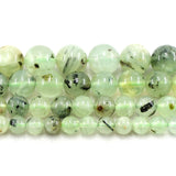 Natural Prehnite Round 6 8 10MM Loose Beads 15Inch for Jewelry Making DIY
