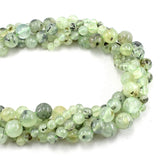 Natural Prehnite Round 6 8 10MM Loose Beads 15Inch for Jewelry Making DIY