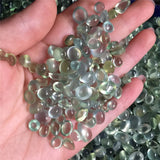 Natural Prehnite Smooth Oval Drop Gemstone Valet Inlay