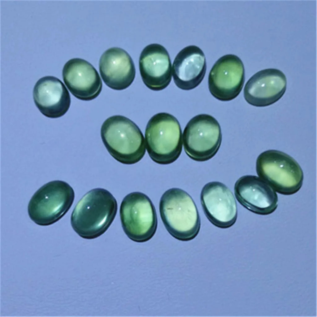 Natural Prehnite Smooth Oval Drop Gemstone Valet Inlay