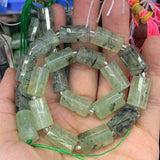 Prehnite Strawberry Quartz Tourmaline Stone Beads for Jewelry Making 15''