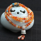 Natural Agate Bracelet 108 Beads Women