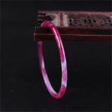 Natural Purple Agate Chalcedony Bracelet for Women