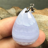 Purple Agate Crystal Pendant Healing Luck Stone